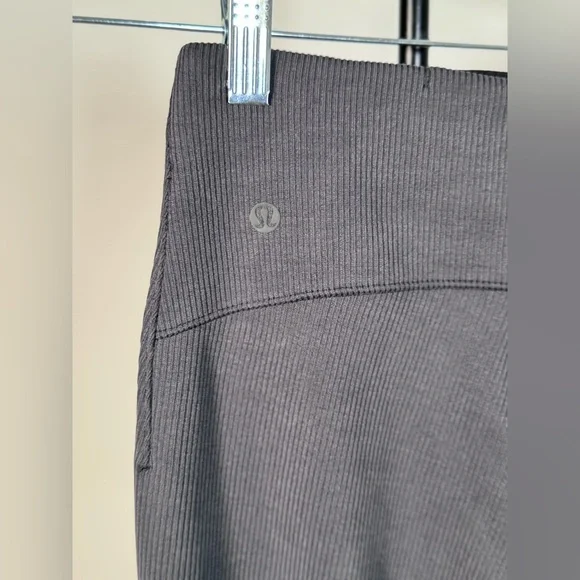NWOT Lululemon Brushed Softstreme Ribbed Zip Flared Pant 32.5"